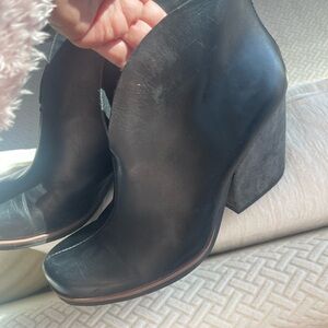 Kork-Ease Black Ankle Booties